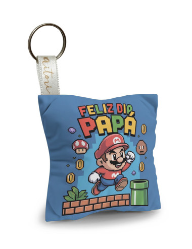 Llavero Mini Cojín Mario