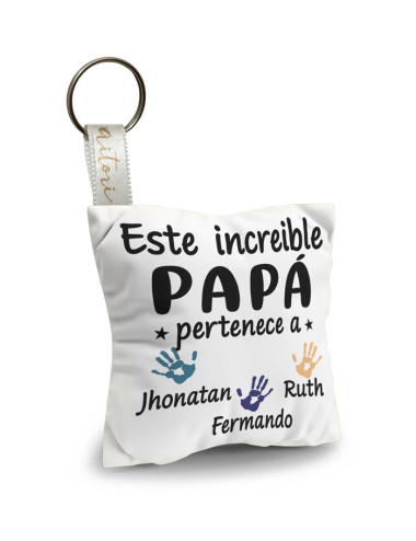 Llavero Mini Cojín PAPÁ