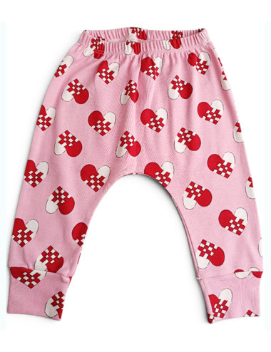 Pantalón Harem CORAZON AJEDREZ