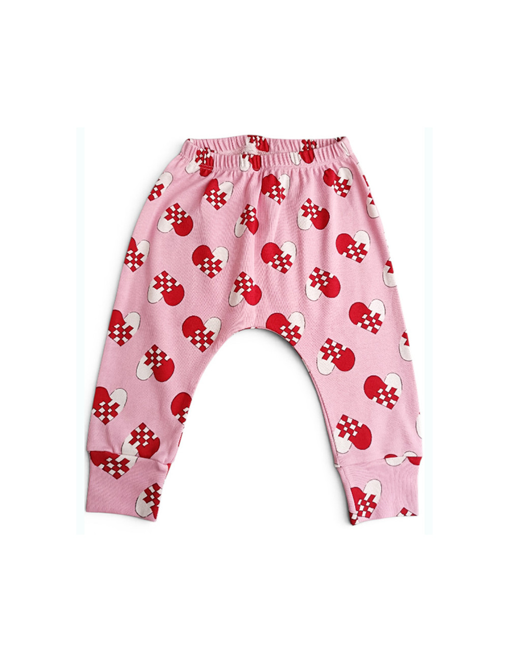 Pantalón Harem CORAZON AJEDREZ