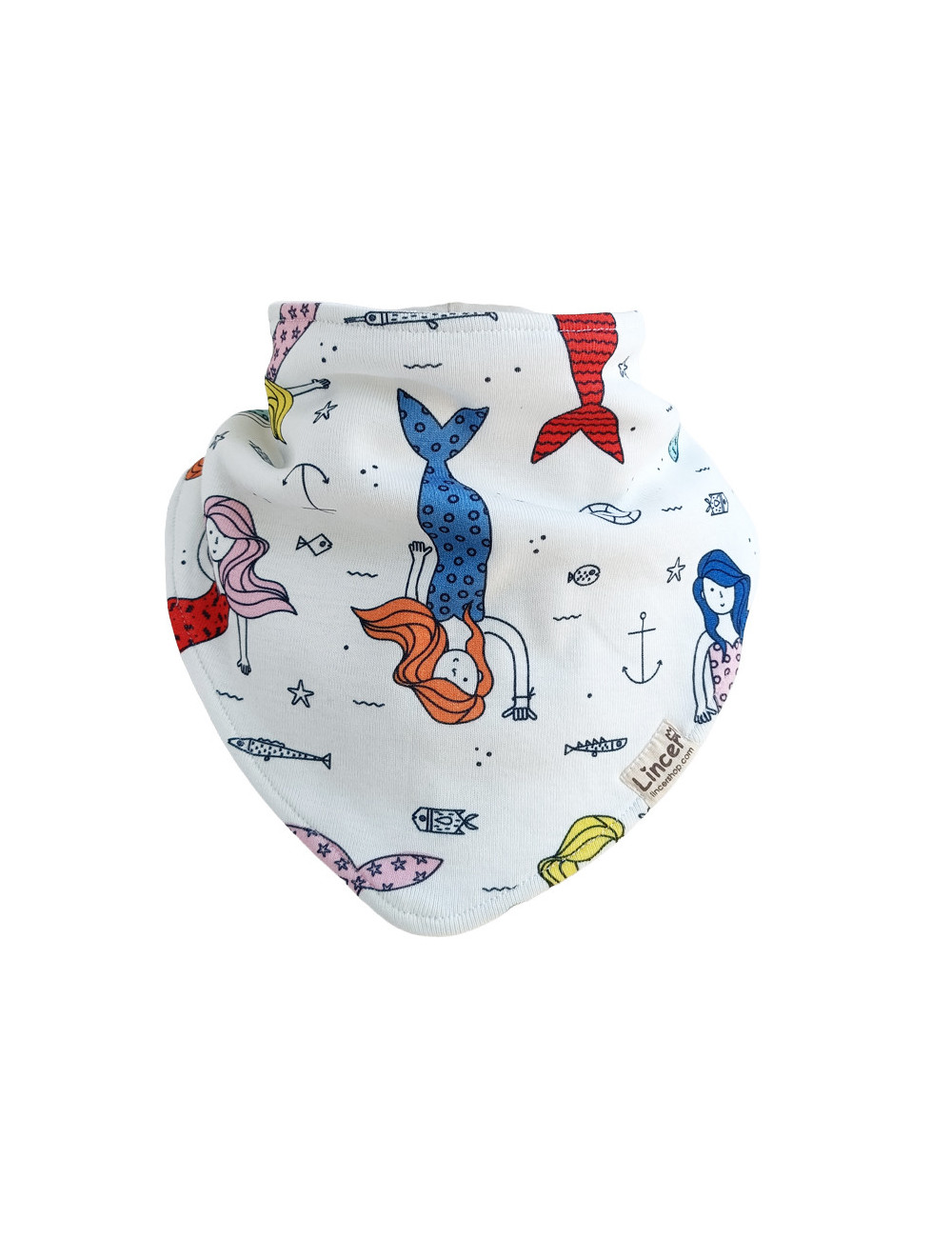 Babero Bandana sirena grande