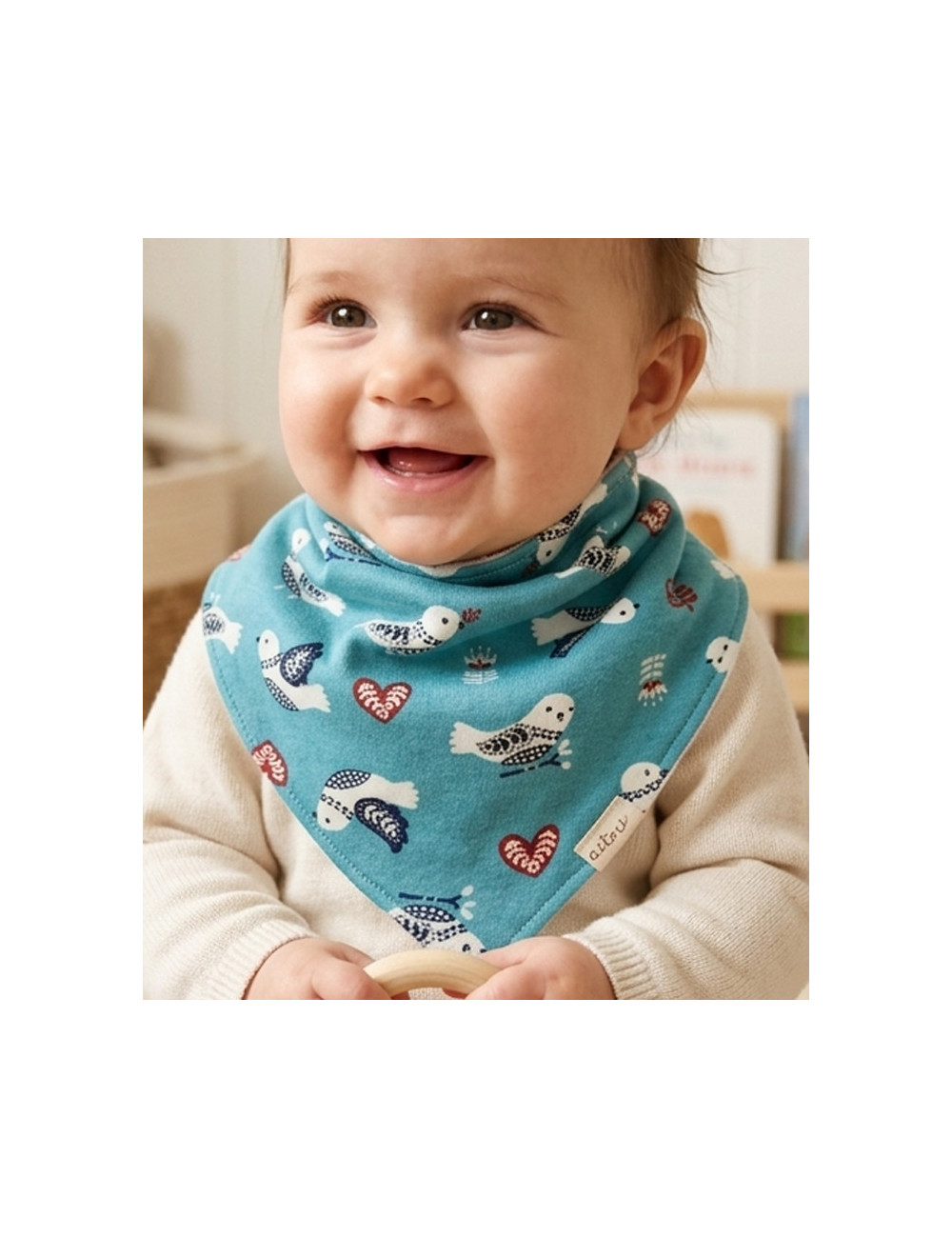Babero Bandana Pajaritos