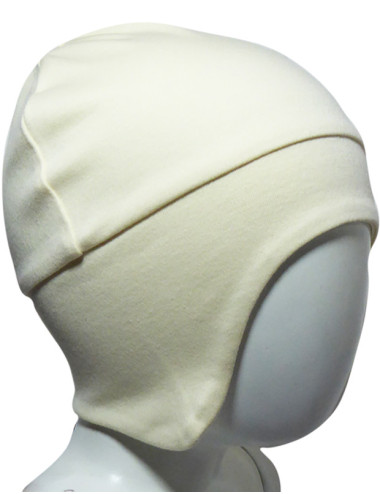 Gorro aviador Crema