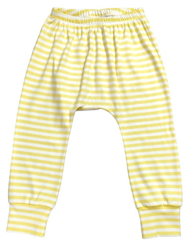 Pantalón Harem Listado Amarillo