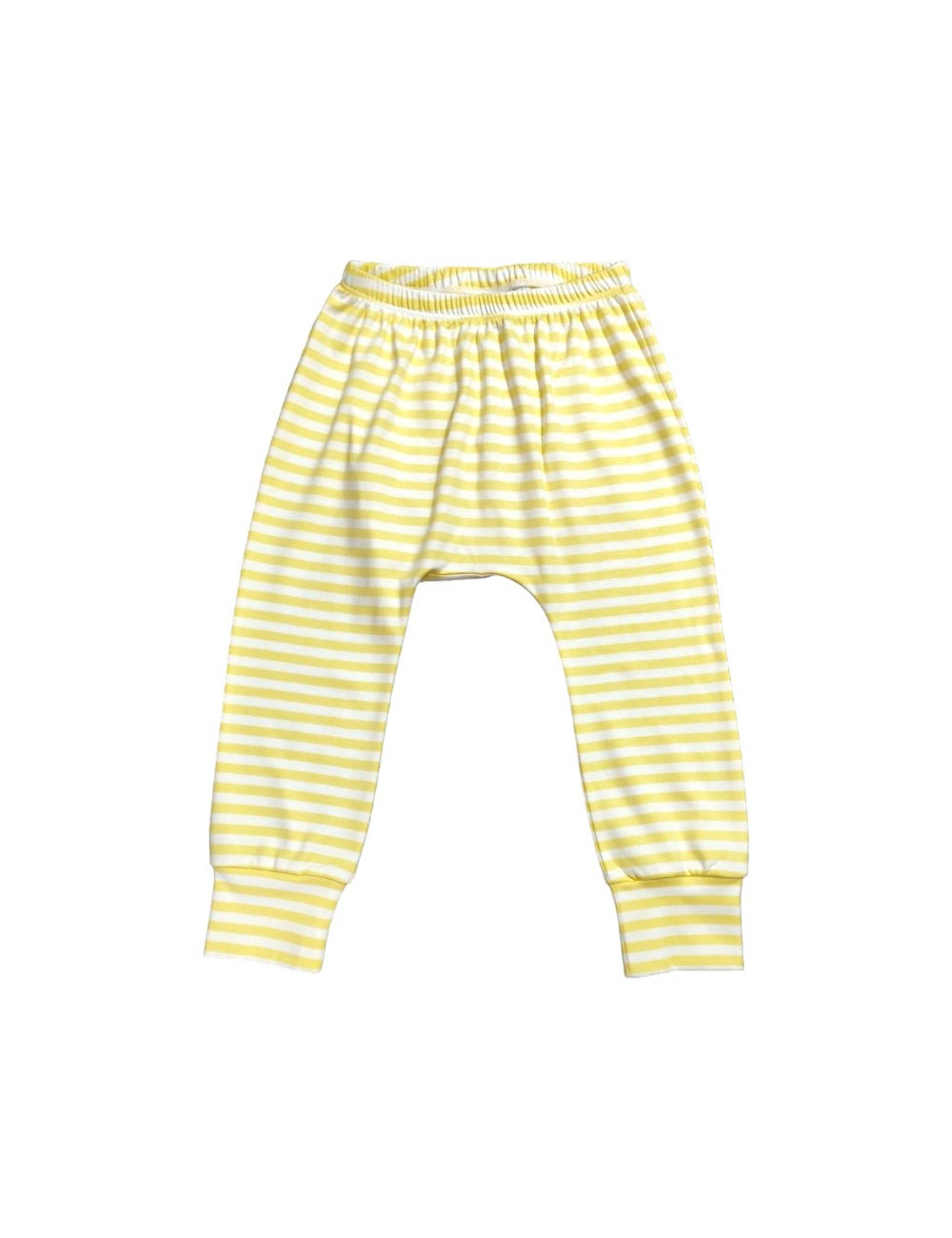 Pantalón Harem Listado Amarillo